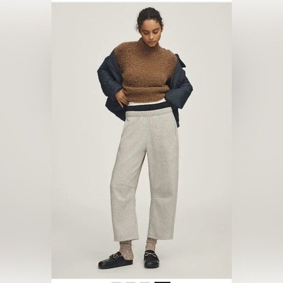 NWT Size L - Anthropologie Textured Mock-Neck Sweater (Made in Italy) - Picture 6 of 16